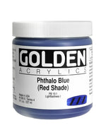 Golden Heavy Body Acrylic Paint Phthalo Blue (Red Shade) 237ml