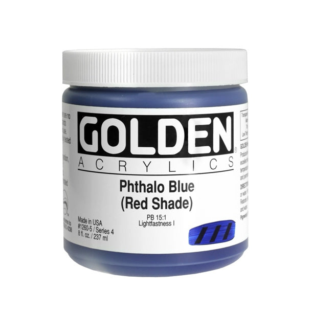 Golden Heavy Body Acrylic Paint Phthalo Blue (Red Shade)