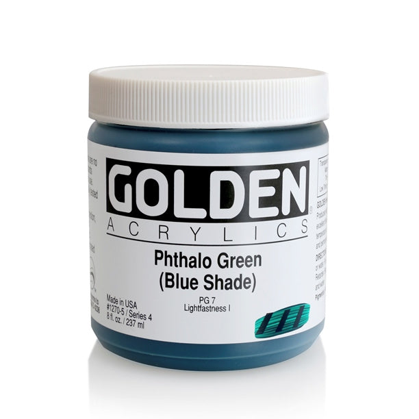 Golden Heavy Body Acrylic Paint Phthalo Green (Blue Shade)