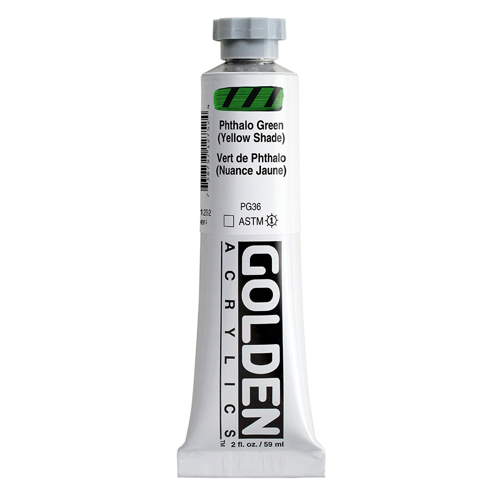 Golden Heavy Body Acrylic Paint Phthalo Green (Yellow Shade)
