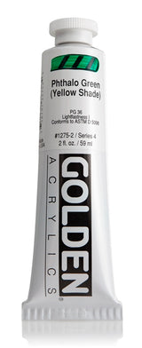 Golden Heavy Body Acrylic Paint Phthalo Green (Yellow Shade) 59ml