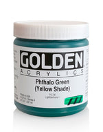 Golden Heavy Body Acrylic Paint Phthalo Green (Yellow Shade) 237ml
