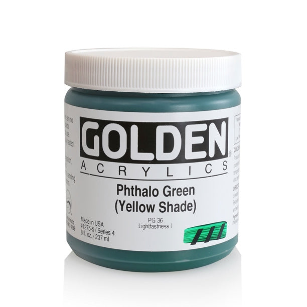 Golden Heavy Body Acrylic Paint Phthalo Green (Yellow Shade)