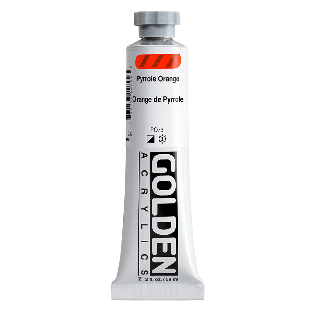 Golden Heavy Body Acrylic Paint Pyrrole Orange
