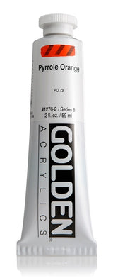 Golden Heavy Body Acrylic Paint Pyrrole Orange 59ml