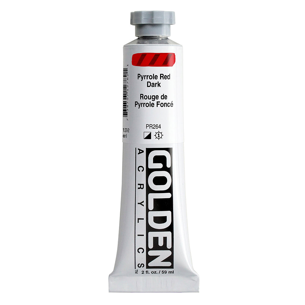 Golden Heavy Body Acrylic Paint Pyrrole Red Dark