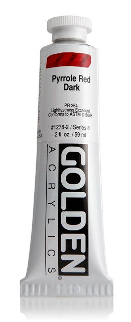 Golden Heavy Body Acrylic Paint Pyrrole Red Dark 59ml