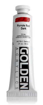 Golden Heavy Body Acrylic Paint Pyrrole Red Dark 59ml