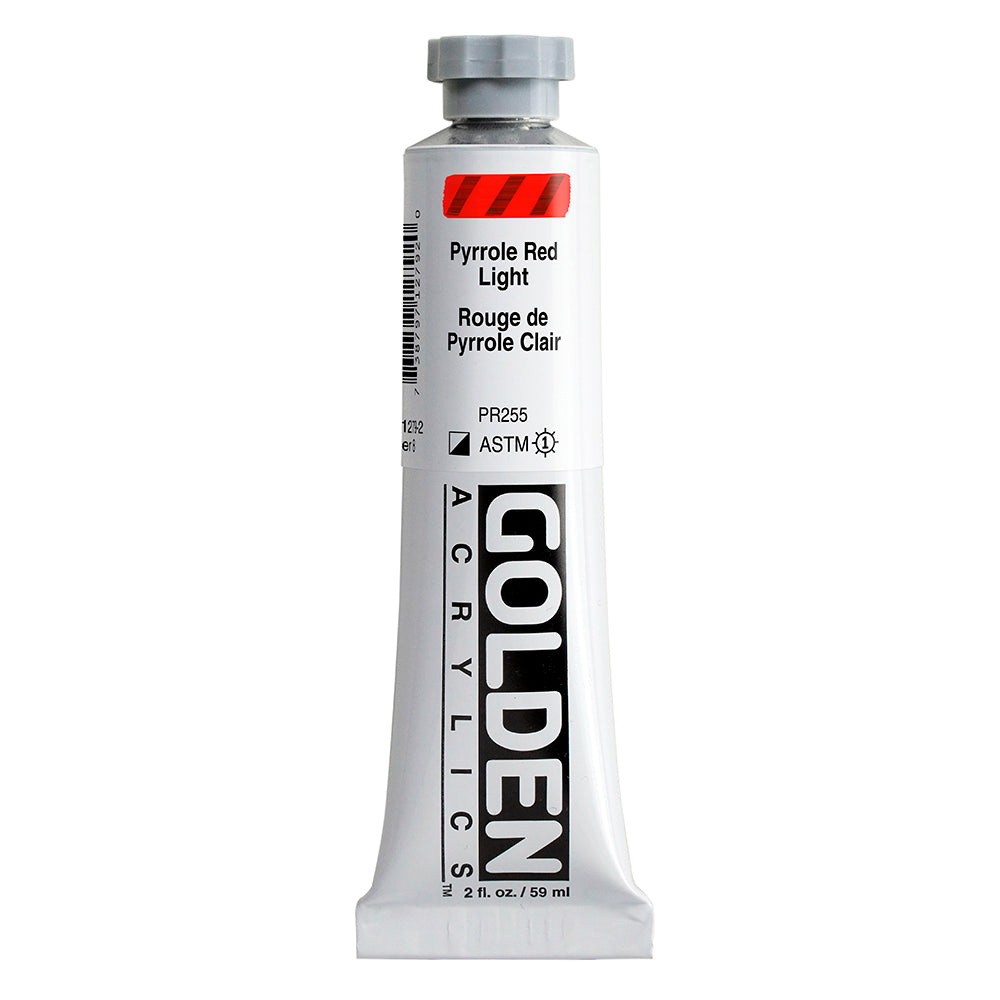 Golden Heavy Body Acrylic Paint Pyrrole Red Light