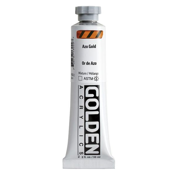 Golden Heavy Body Acrylic Paint Azo Gold 59ml