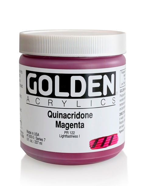Golden Heavy Body Acrylic Paint Quinacridone Magenta 237ml