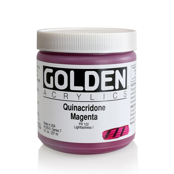 Golden Heavy Body Acrylic Paint Quinacridone Magenta