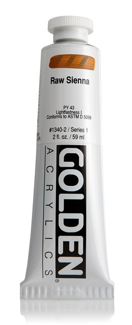 Golden Heavy Body Acrylic Paint Raw Sienna 59ml
