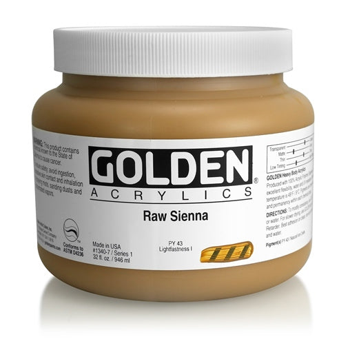 Golden Heavy Body Acrylic Paint Raw Sienna