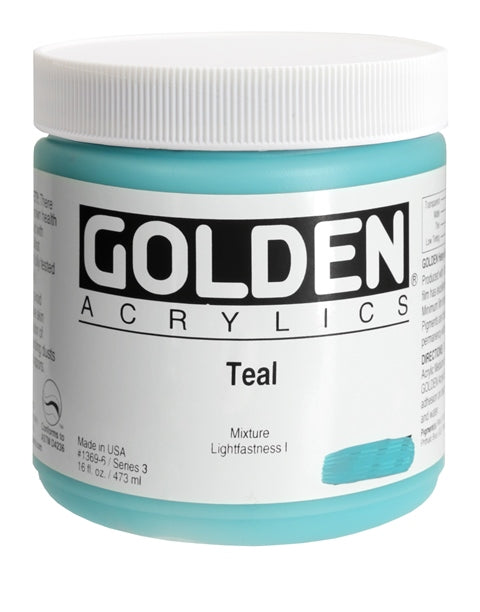 Golden Heavy Body Acrylic Paint Teal 473ml