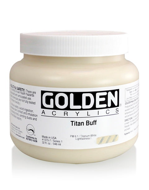 Golden Heavy Body Acrylic Paint Titan Buff 946ml
