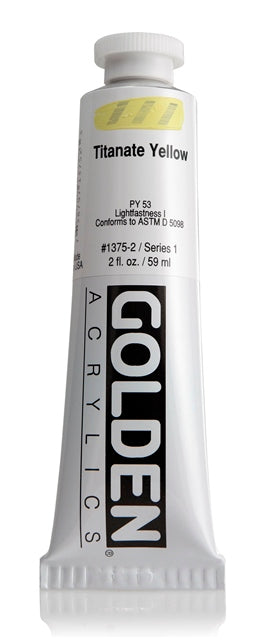 Golden Heavy Body Acrylic Paint Titanate Yellow 59ml
