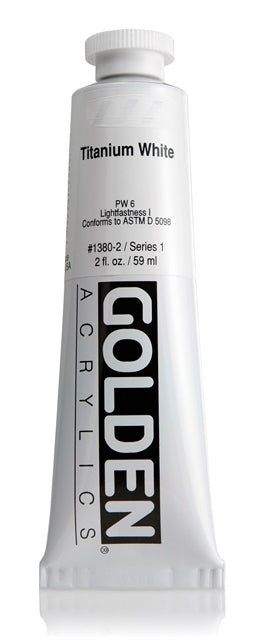 Golden Heavy Body Acrylic Paint Titanium White 59ml