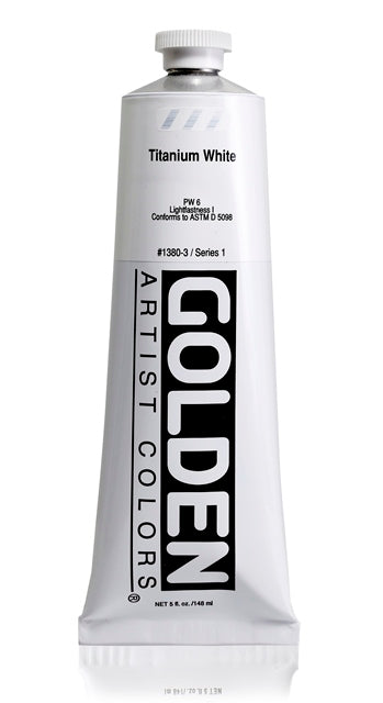 Golden Heavy Body Acrylic Paint Titanium White 148ml