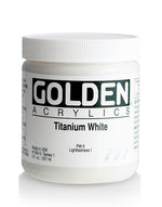 Golden Heavy Body Acrylic Paint Titanium White 237ml