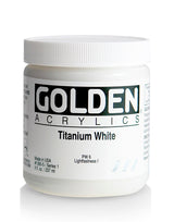Golden Heavy Body Acrylic Paint Titanium White 237ml