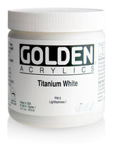 Golden Heavy Body Acrylic Paint Titanium White 473ml