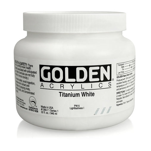 Golden Heavy Body Acrylic Paint Titanium White