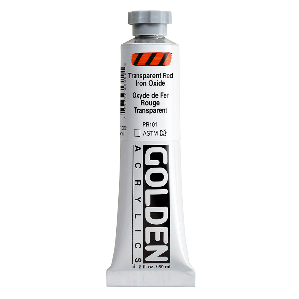 Golden Heavy Body Acrylic Paint Transparent Red Iron Oxide