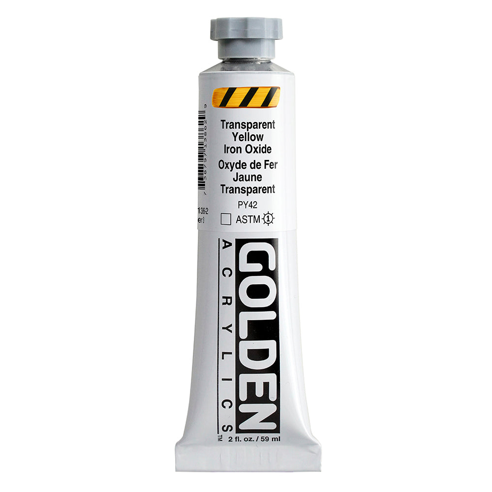 Golden Heavy Body Acrylic Paint Transparent Yellow Iron Oxide