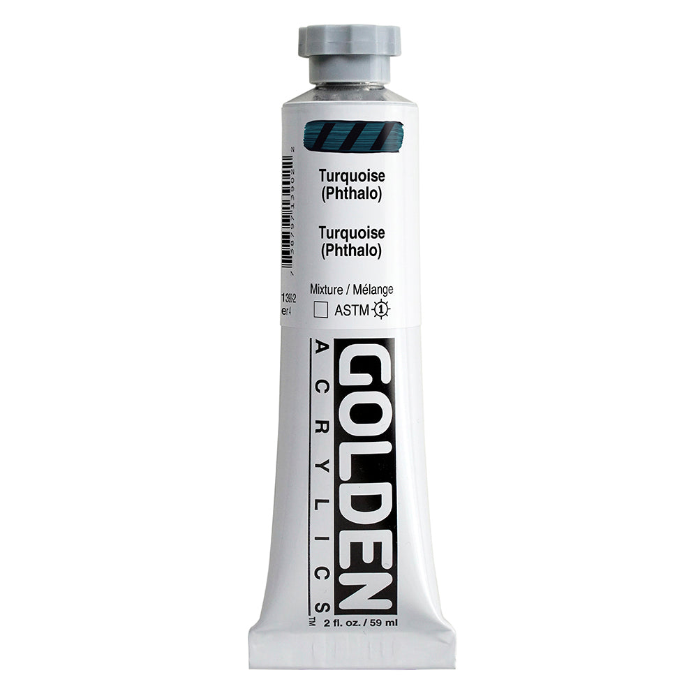 Golden Heavy Body Acrylic Paint Turquoise (Phthalo)