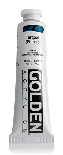 Golden Heavy Body Acrylic Paint Turquoise (Phthalo) 59ml