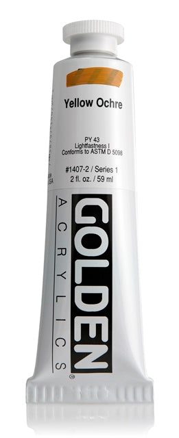 Golden Heavy Body Acrylic Paint Yellow Ochre 59ml