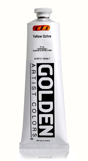 Golden Heavy Body Acrylic Paint Yellow Ochre 148ml