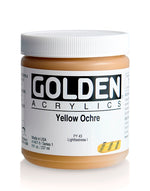 Golden Heavy Body Acrylic Paint Yellow Ochre 237ml
