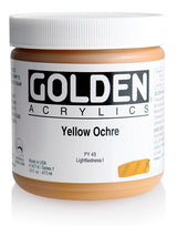 Golden Heavy Body Acrylic Paint Yellow Ochre 473ml