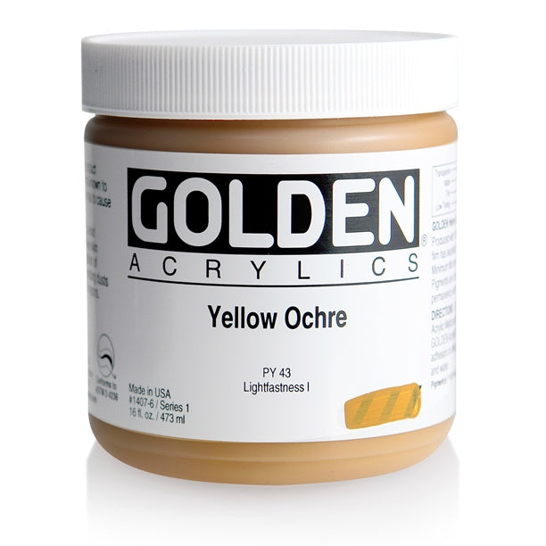 Golden Heavy Body Acrylic Paint Yellow Ochre