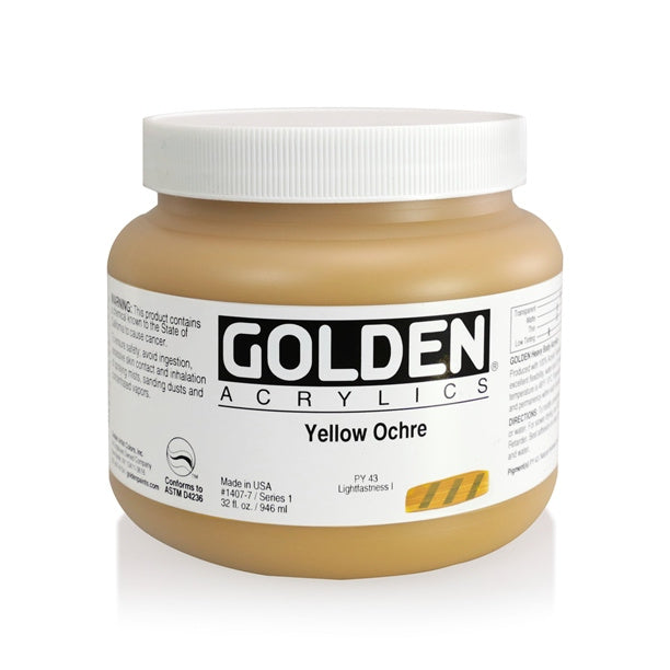 Golden Heavy Body Acrylic Paint Yellow Ochre
