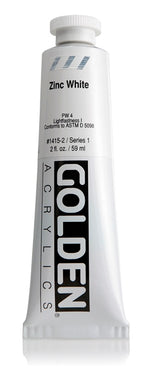 Golden Heavy Body Acrylic Paint Zinc White 59ml