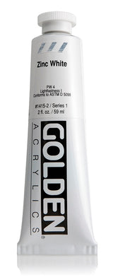 Golden Heavy Body Acrylic Paint Zinc White 59ml