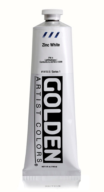 Golden Heavy Body Acrylic Paint Zinc White 148ml
