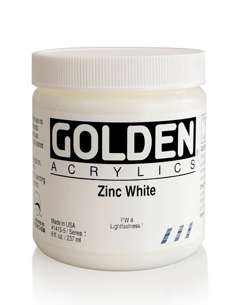 Golden Heavy Body Acrylic Paint Zinc White 237ml