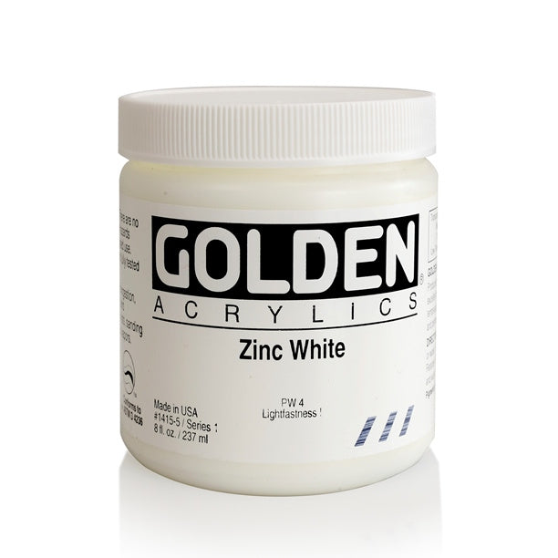 Golden Heavy Body Acrylic Paint Zinc White
