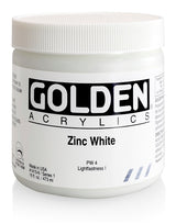 Golden Heavy Body Acrylic Paint Zinc White 473ml