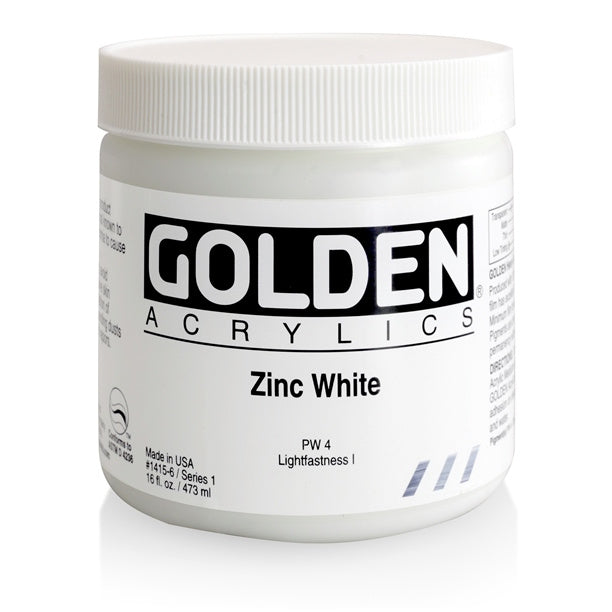 Golden Heavy Body Acrylic Paint Zinc White