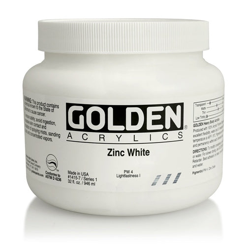 Golden Heavy Body Acrylic Paint Zinc White