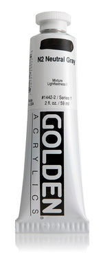 Golden Heavy Body Acrylic Paint N2 Neutral Gray 59ml