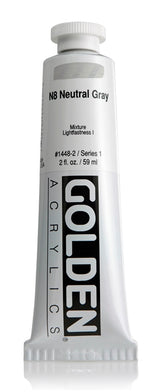 Golden Heavy Body Acrylic Paint N8 Neutral Gray 59ml