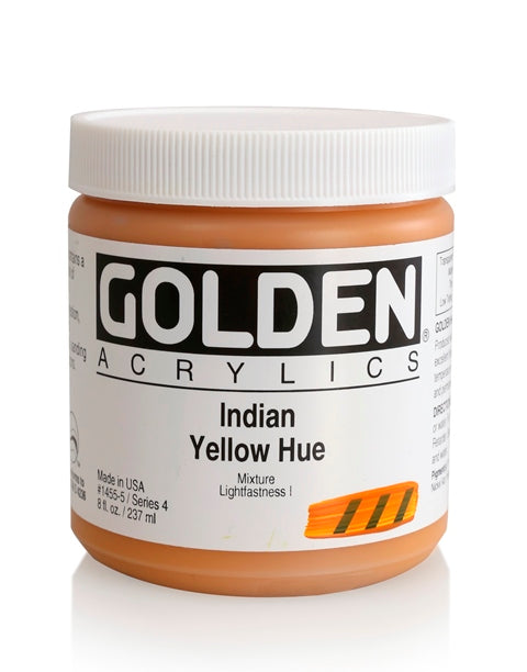 Golden Heavy Body Acrylic Paint India Yellow Hue 237ml
