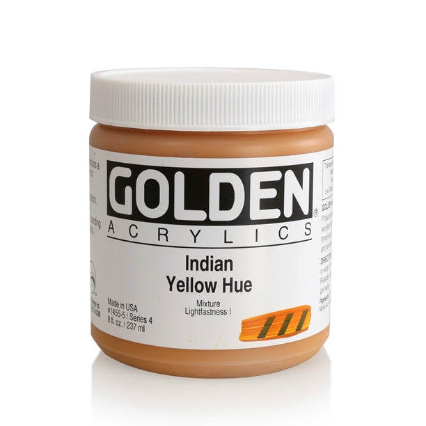 Golden Heavy Body Acrylic Paint India Yellow Hue