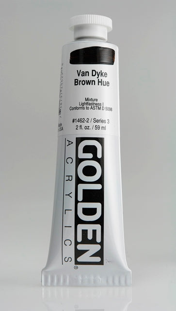 Golden Heavy Body Acrylic Paint Van Dyke Brown Hue 59ml